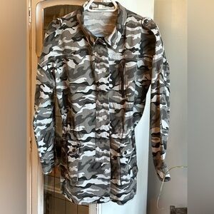 Mazik Waist Cinch Camouflage Jacket. Women’s Sz-M Utility | Trendy Slimming EUC